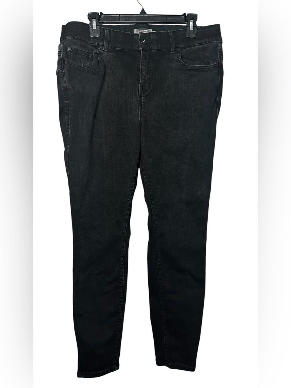 Torrid Bombshell Skinny Jeans Black Premium Stretch Size 16R